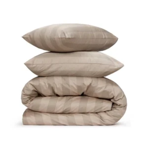 סט סאטן 500 פסים בז'